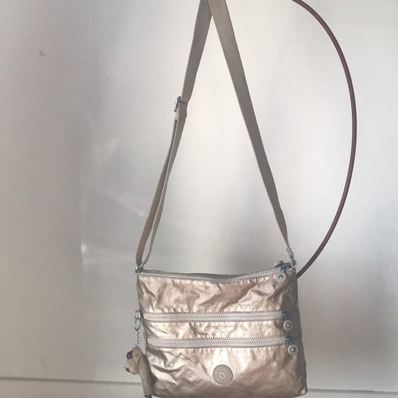 Kipling Keiko Mini Crossbody Bag in Starry Gold Metallic  Gold Kipling Crossbody bag